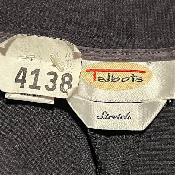 Talbots Gray Stretch Trousers. Flat Front with Pockets. Sz 8. Great Condition!! - Picture 7 of 13